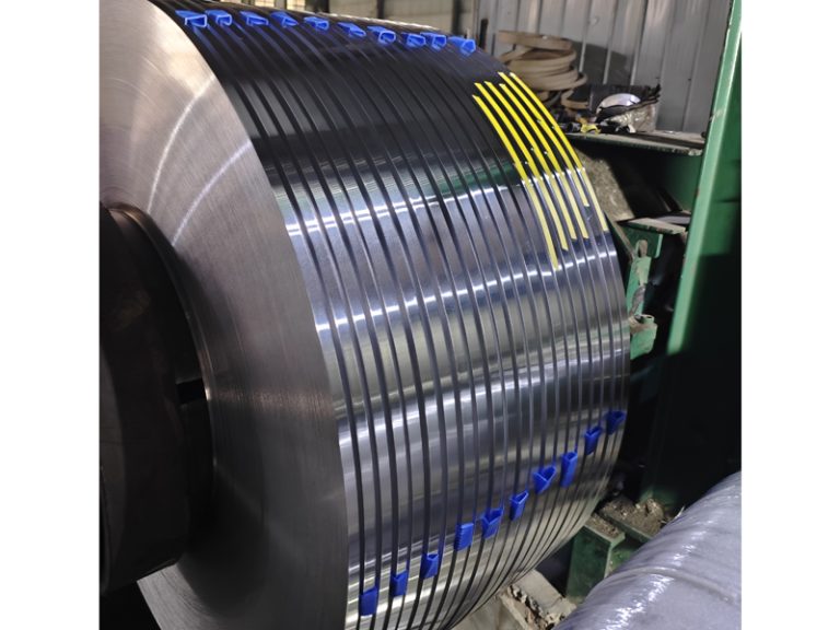 aluminum slitting on production line