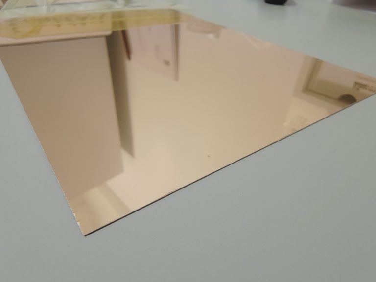 790 23 Dark gold anodized aluminum mirror sheet